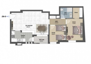Cozy 2 bedroom appartment in Hammamet Sud,